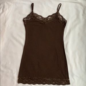 Bozzolo camisole with lace trim